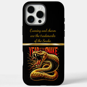 Coques iPhone 16 Pro Max Célébration de l'année vibrante du serpent en 2025