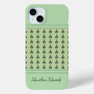 Coque iPhone 15 Mini Célébration de l'art africain. Silhouette