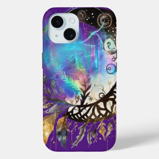 Coques Case-Mate iPhone Céleste Bohème Spirituel Iphone 15 Téléphone (Verso)