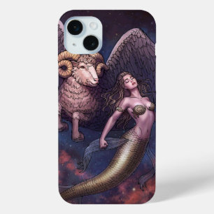 Coque iPhone 15 Mini Céleste et sirène