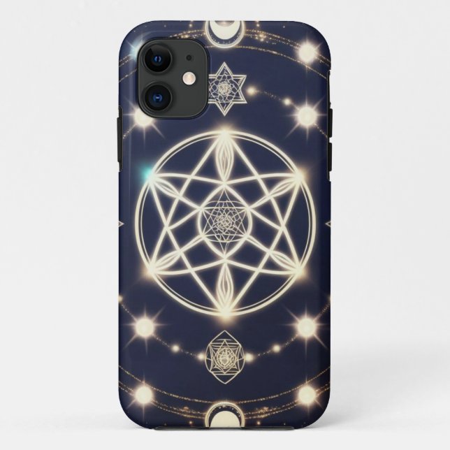Coques Case-Mate iPhone Celestial Moon Cycle Mandala – Sacred Geometry (Dos)