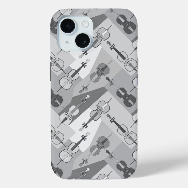 Coques Case-Mate iPhone Cellos Gray (Verso)