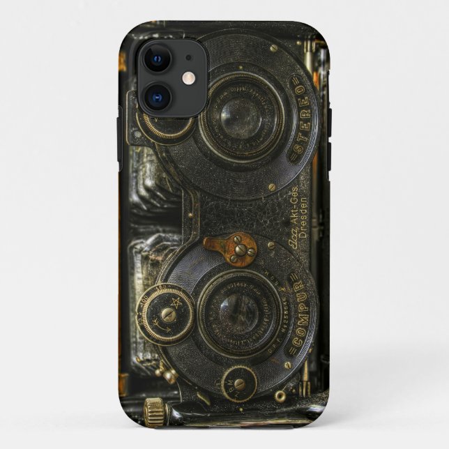 Coques Case-Mate iPhone cellule punk de caisse d'appareil-photo de vieille (Dos)