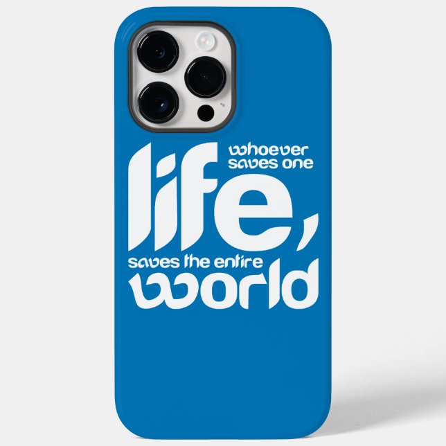 Coques Case-Mate iPhone Celui qui sauve une vie (Verso)