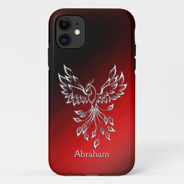 Coques Case-Mate iPhone Cendres noires rouges et Phoenix personnel (Dos)