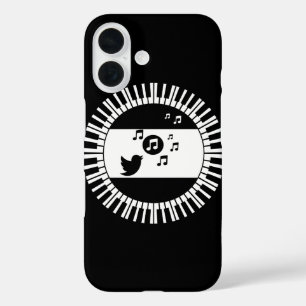 Coques iPhone 16 Cercle Piano Keys et Songbird