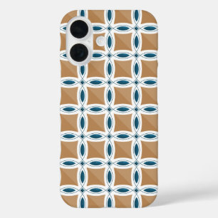 Coques iPhone 16 Cercles avec motif de lentille et diamant