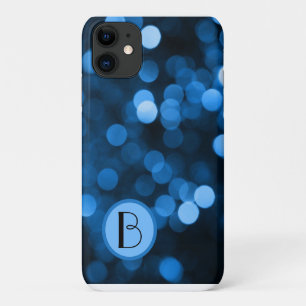 Case-Mate iPhone Case Cercles bleus Abstraits avec initiales