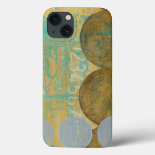 iPhone 13 Coque Cercles Brown et gris foncés avec des nombres