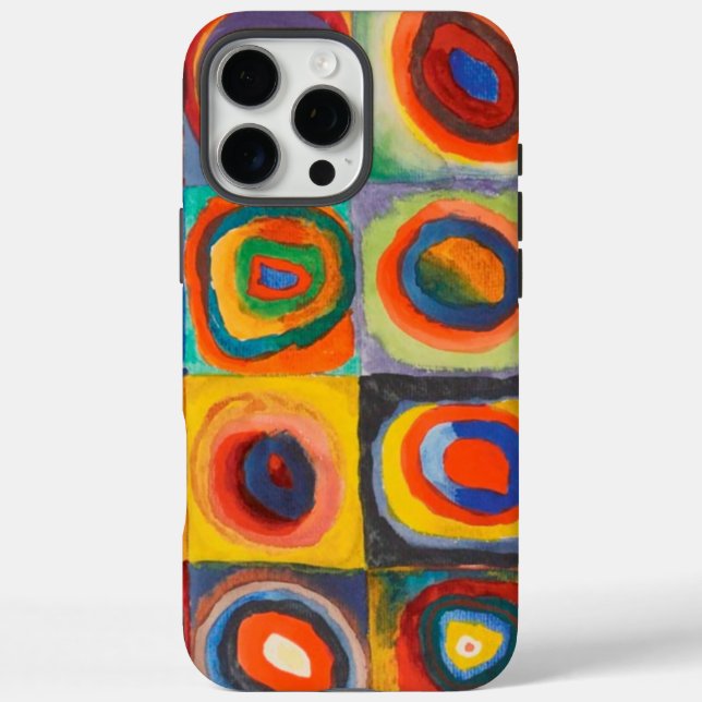 Coques Case-Mate iPhone Cercles concentrés Carré de Kandinsky (Verso)