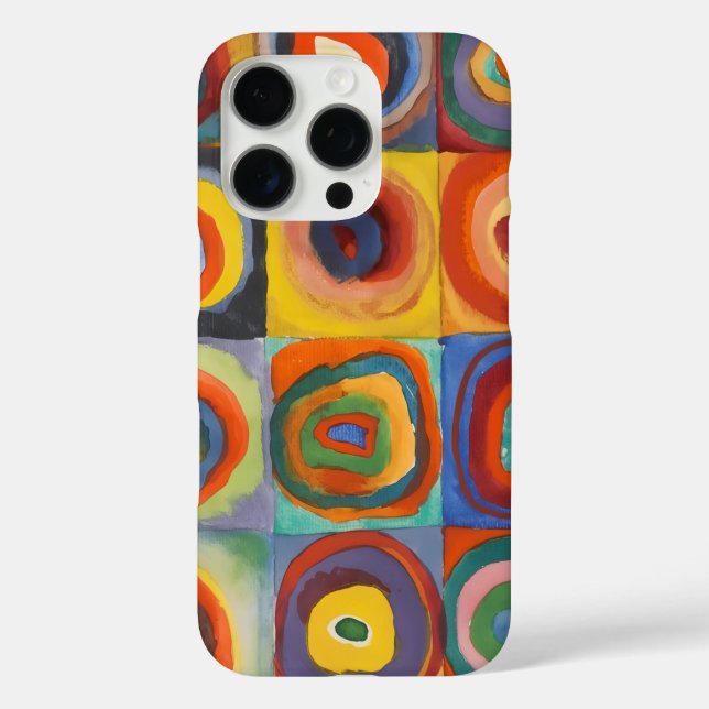 Coques Case-Mate iPhone Cercles concentrés Carré de Kandinsky (Verso)