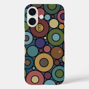Coques iPhone 16 Cercles de Terre Masculine moderne