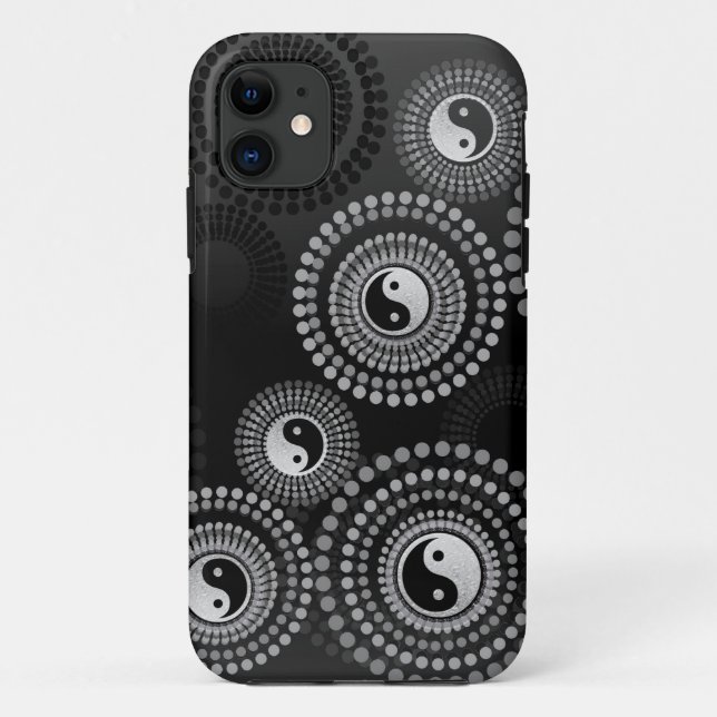 Coques Case-Mate iPhone Cercles de Yin Yang de coutume d'équilibre (Dos)