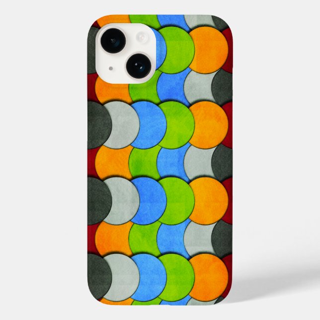 Coques Case-Mate iPhone Cercles empilés-Texté par Shirley Taylor (Verso)
