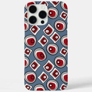 Coques iPhone 16 Pro Max Cercles et anneaux multicolores rétro années soixa
