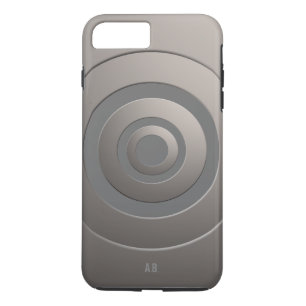 Coques Pour iPhone Cercles géométriques Argent moderne avec tous le