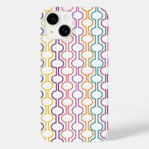 Coque Pour iPhone 14 Cercles ouverts colorés