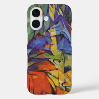 Cerf dans la forêt II par Franz Marc, Art Vintage