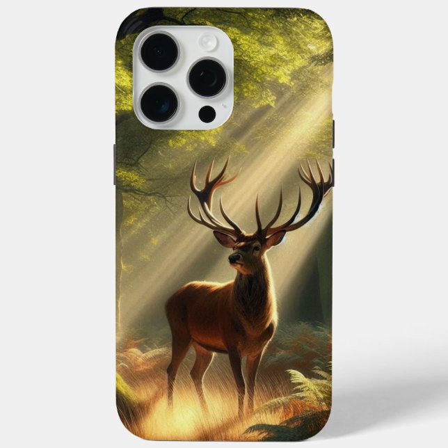 Coques Case-Mate iPhone Cerf dans la forêt matinale (Verso)
