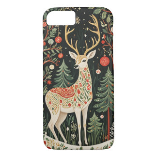 Case-Mate iPhone Case Cerf de Noël de la forêt de minuit