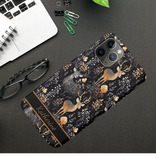 Case-Mate iPhone Case Cerf élégant de la forêt - Nature Nom personnalisé