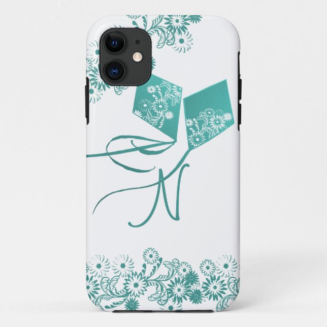 Coques Case-Mate iPhone Cerfs-volants avec Monogramme (Dos)