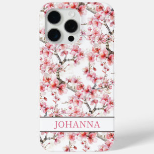 Coque iPhone 15 Pro Max Cerisiers Fleurs de Sakura Japonais 