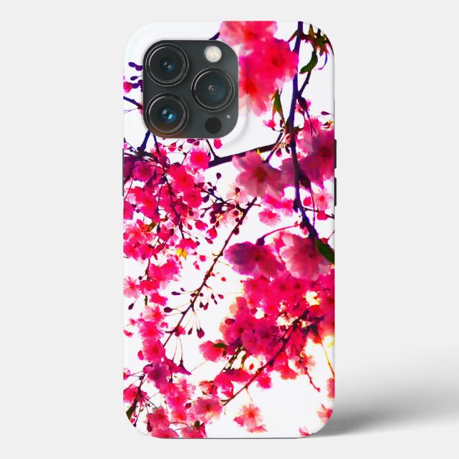 Coques Case-Mate iPhone Cerisiers roses fleuris arbre à fleurs (Verso)