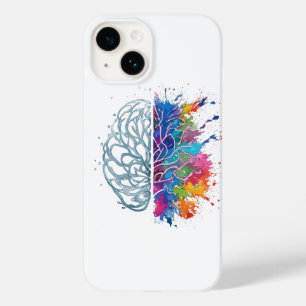 Coque Pour iPhone 14 Cerveau gauche contre Cerveau droit Création