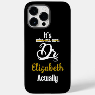 Coque Pour Pour iPhone 14 Pro Max C'est Dr. En fait Black and White Custom Doctor