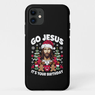 Case-Mate iPhone Case C'est l'anniversaire de Jésus, sale pull de Noël