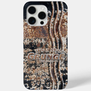 Coque iPhone 15 Pro Max C'est My Style GRUNGE Rusty Letters