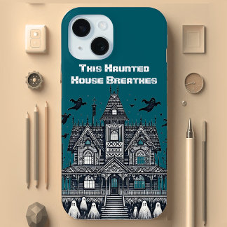Coque Pour iPhone 15 Cette Maison Hantée Respire Vibes Éffrayantes Espr
