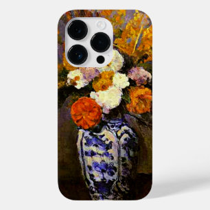 Coque Pour iPhone 14 Pro Cezanne - Dahlias dans un vase Delft