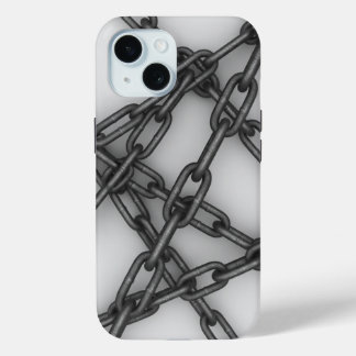 Coque Pour iPhone 15 Chaîne en acier