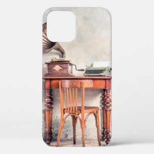 Case-Mate iPhone Case Chaise ancienne, vieille machine à écrire, radio r