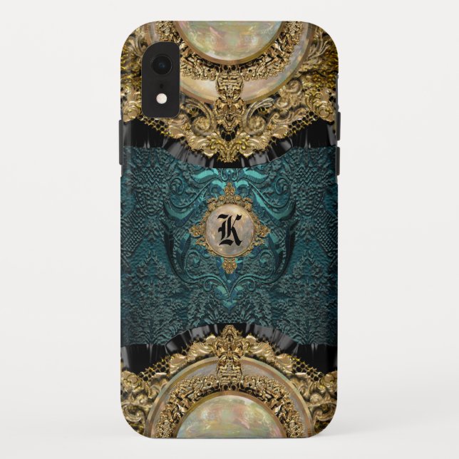 Coques Case-Mate iPhone Chalchadoriz mer magnifique Monogramme (Dos)