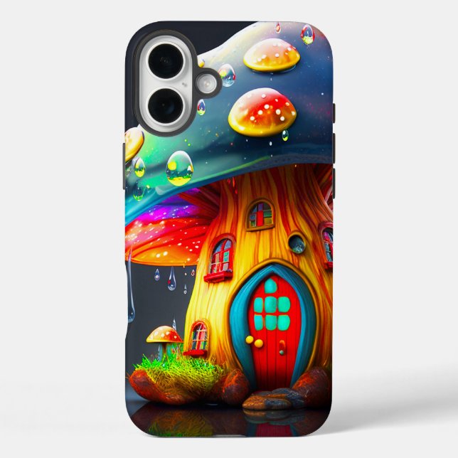 Coques Case-Mate iPhone Chambres de champignons AI (Verso)
