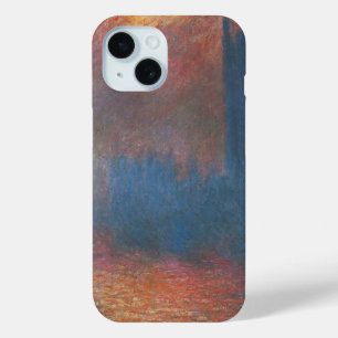 Coque Pour iPhone 15 Chambres du Parlement, Londres par Claude Monet