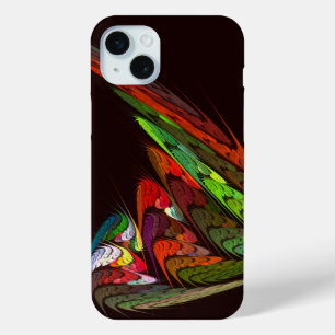 Coque iPhone 15 Mini Chameleon Art Abstrait