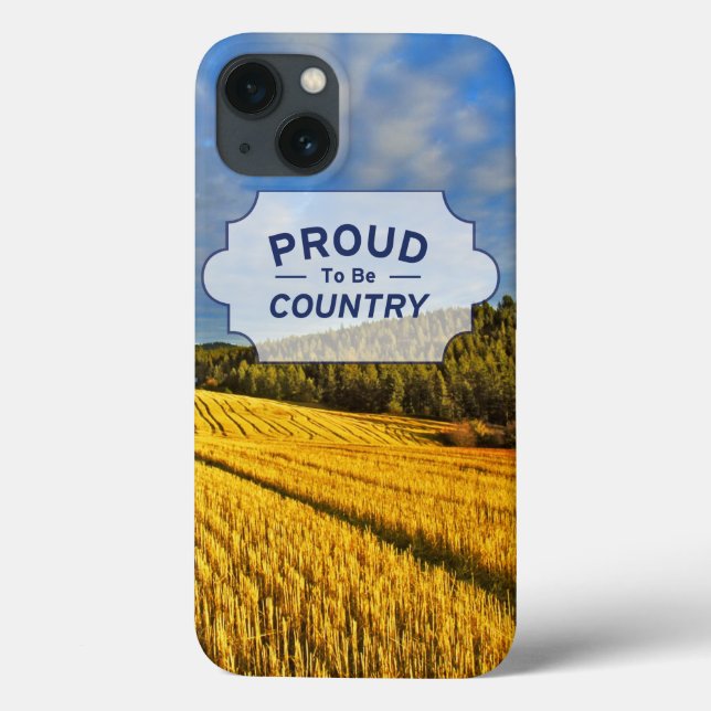Coques Case-Mate iPhone Champ de blé après récolte (Verso)