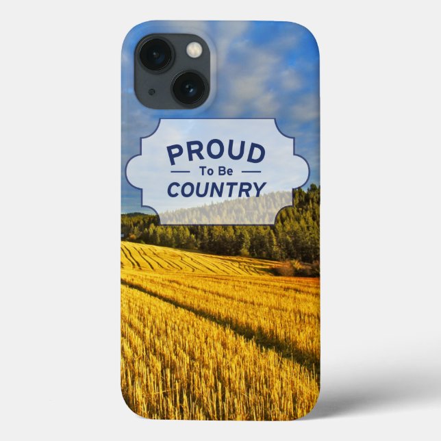 Coques Case-Mate iPhone Champ de blé après récolte (Verso)