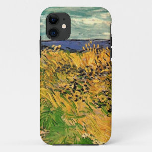 Coques Pour iPhone Champ de blé avec fleurs de Cornflowers par Van Go