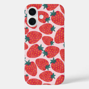 Coques iPhone 16 Champ de fraises