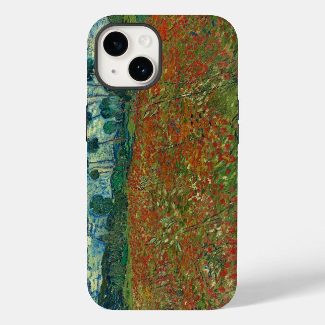Coques Case-Mate iPhone Champ de pavot - Vincent van Gogh (Verso)