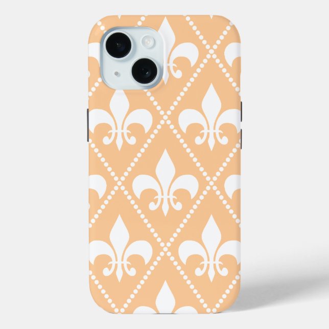 Coques Case-Mate iPhone Champagne Fleur de Lis (Verso)