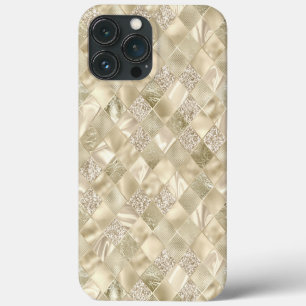 Case-Mate iPhone Case Champagne métallique Crème Chic Parties scintillan