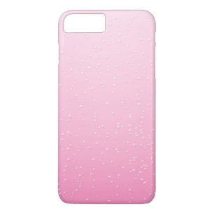 Coque Case-Mate Pour iPhone Champagne rose avec minuscules bulles Art Arrière 