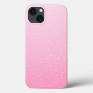 Etui iPhone 13 Champagne rose avec minuscules bulles Art Arrière