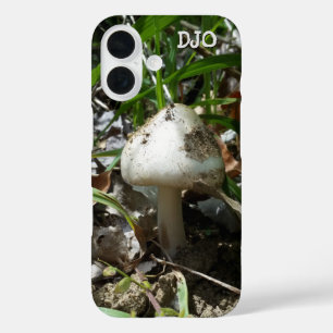 Coques iPhone 16 Champignon avec vos initiales